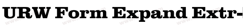 URW Form Expand Extr字体转换
